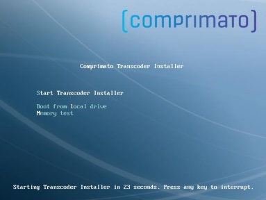 Figure 1. Live Transcoder installer's menu